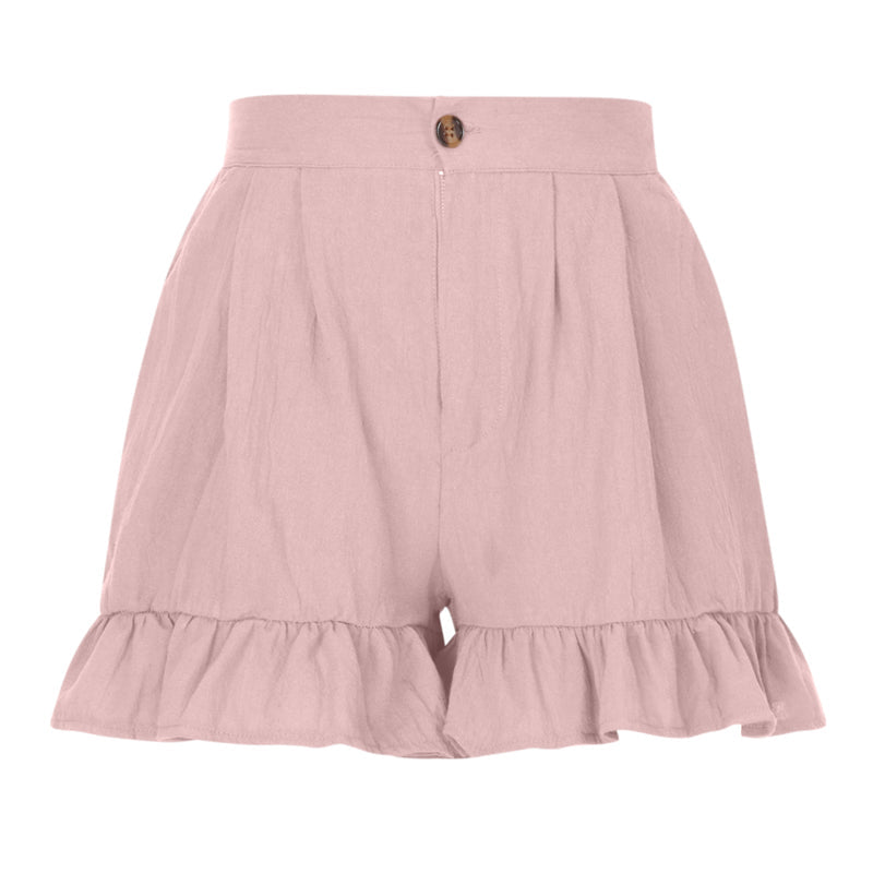 Damen Sommer Shorts mit hoher Taille