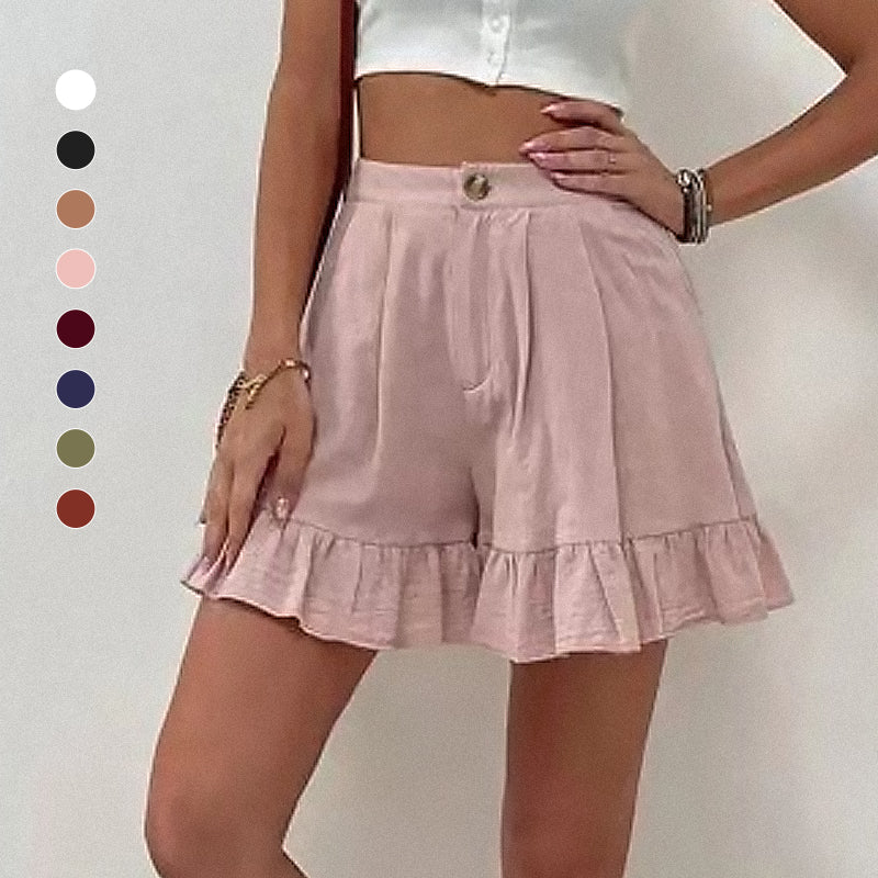 Damen Sommer Shorts mit hoher Taille