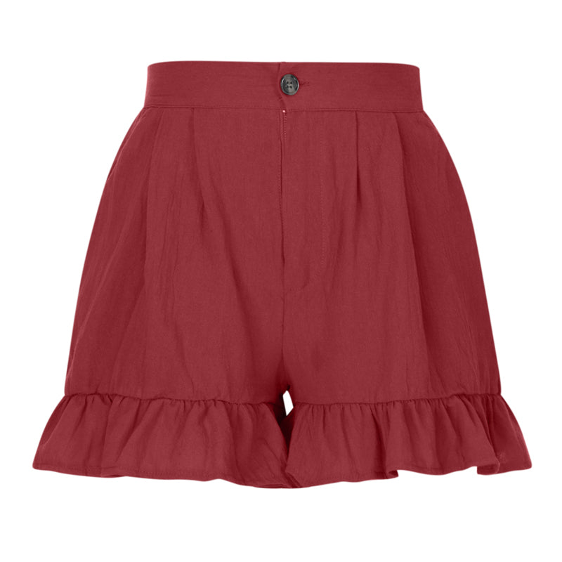 Damen Sommer Shorts mit hoher Taille