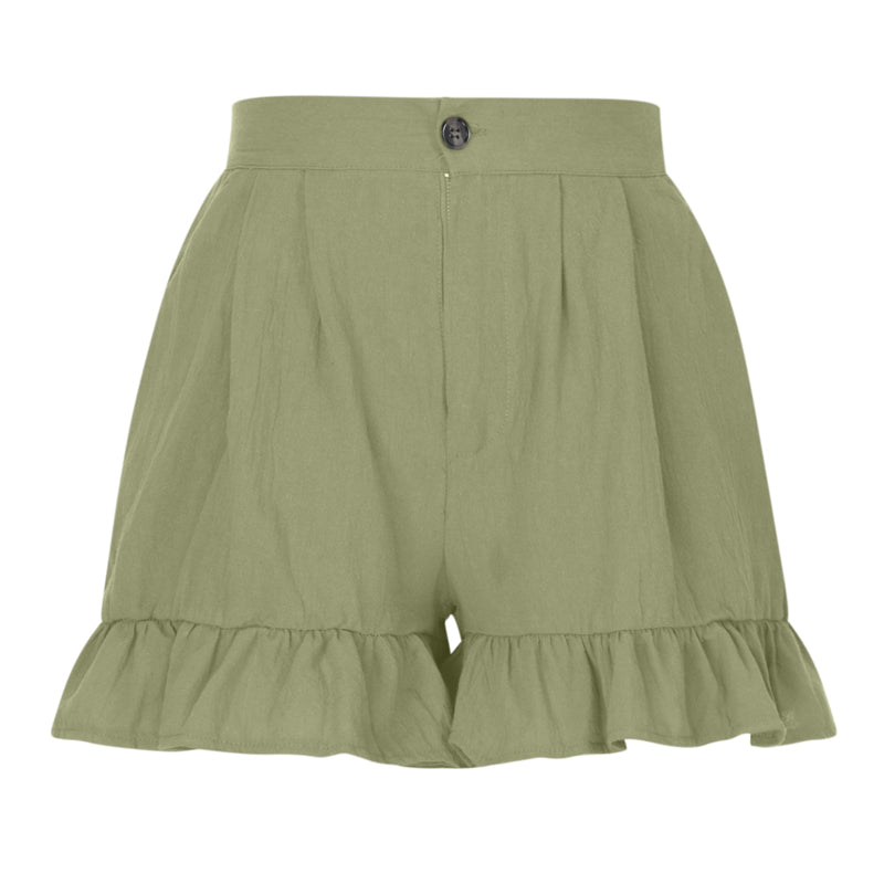 Damen Sommer Shorts mit hoher Taille