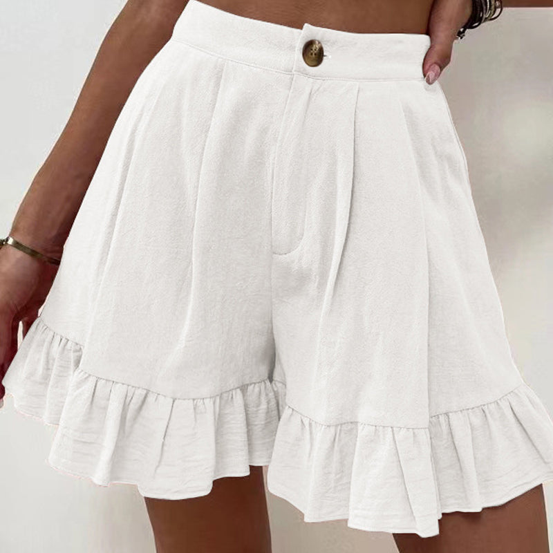 Damen Sommer Shorts mit hoher Taille