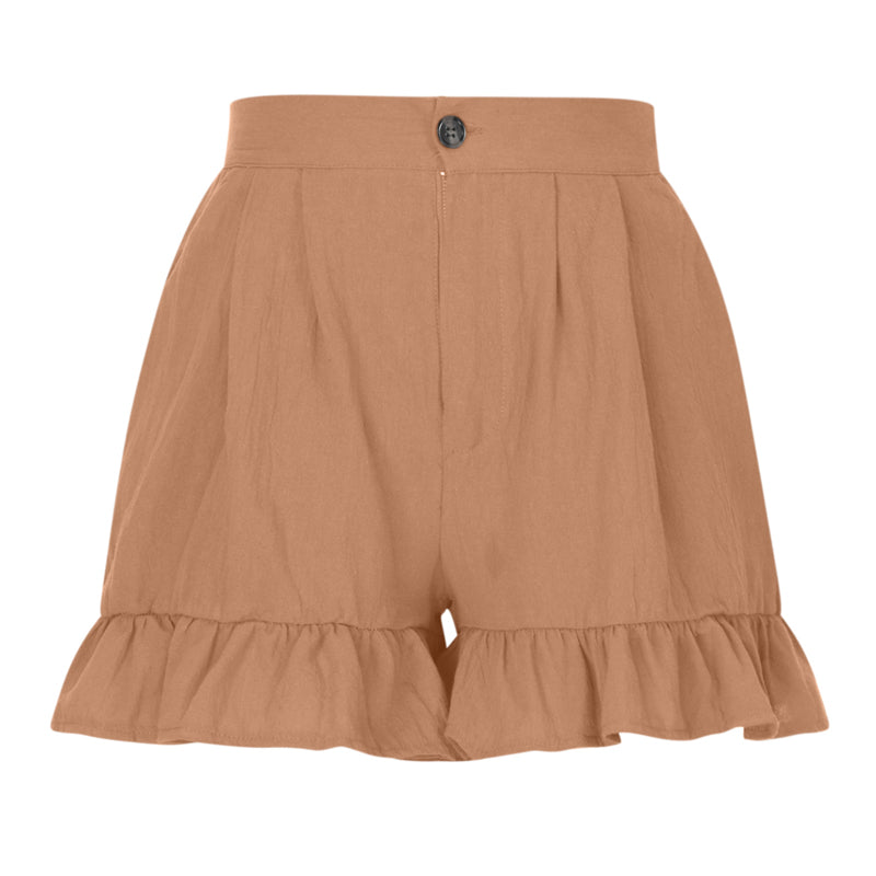 Damen Sommer Shorts mit hoher Taille