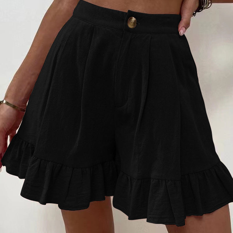 Damen Sommer Shorts mit hoher Taille