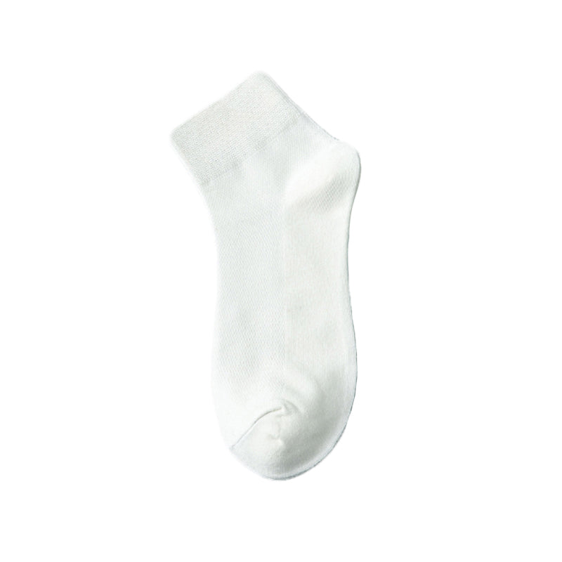 Einfarbige Dünne Atmungsaktive Baumwollsocken