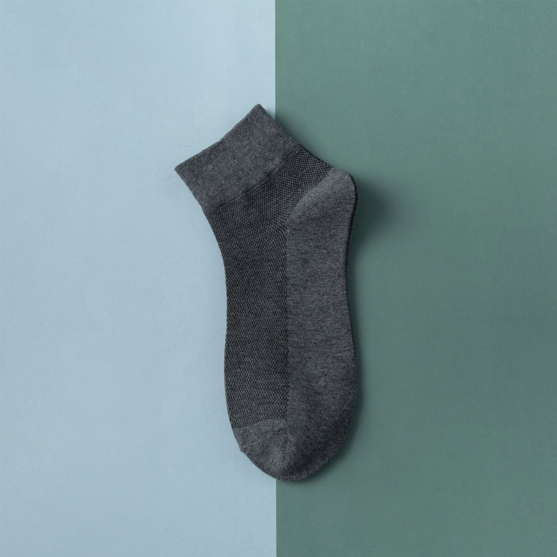 Einfarbige Dünne Atmungsaktive Baumwollsocken