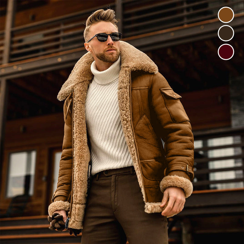 Herren Dicke Mittellange Jacke