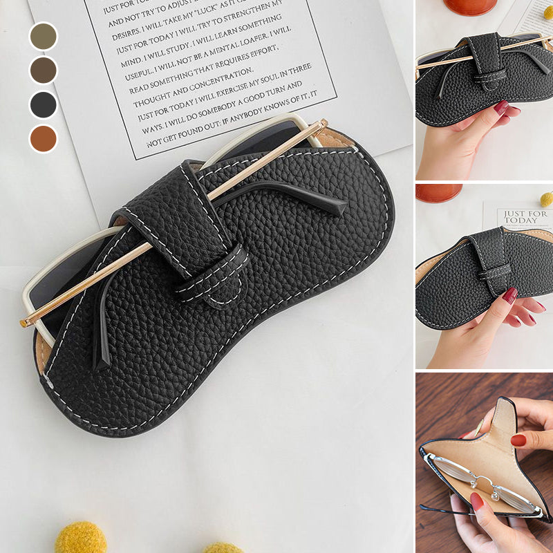Stylische Ledertasche für Brillen